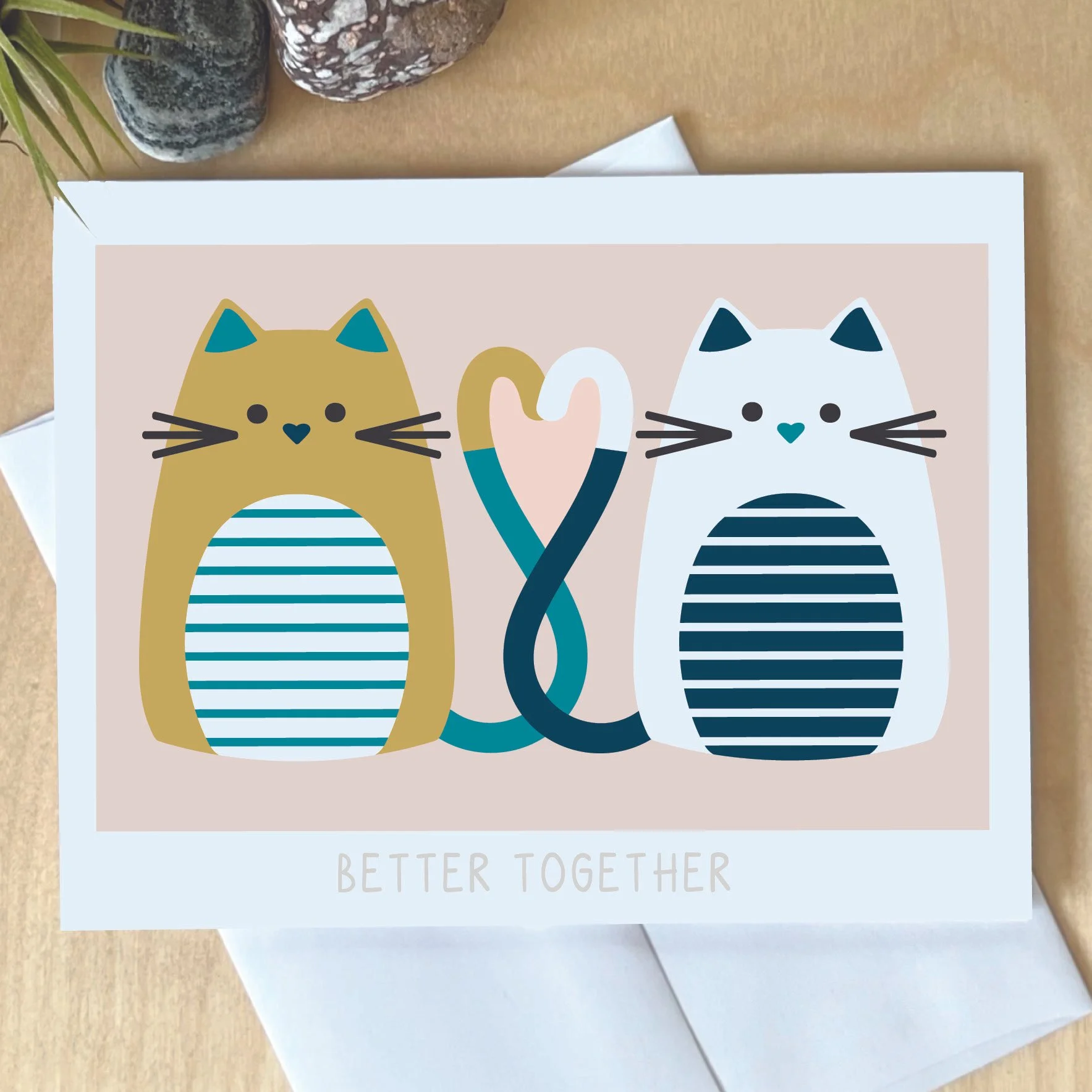 Better Together Pink Notecard
