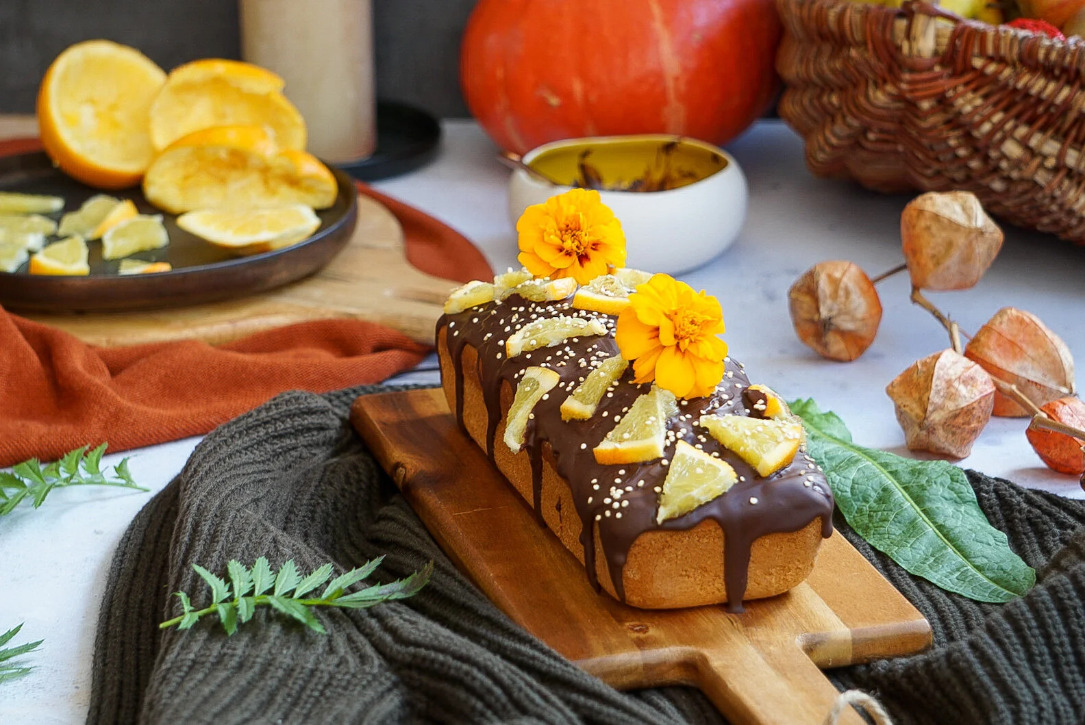 Cake A L Orange Et Pepites De Chocolat Vegan Vegranola Cours De Cuisine Vegetale