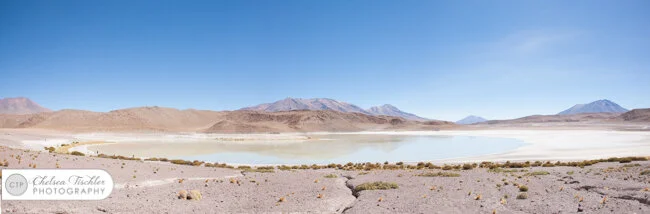 Panorama of Laguna Hedionda, which literally translates to "Hideous Lake". It was very stinky