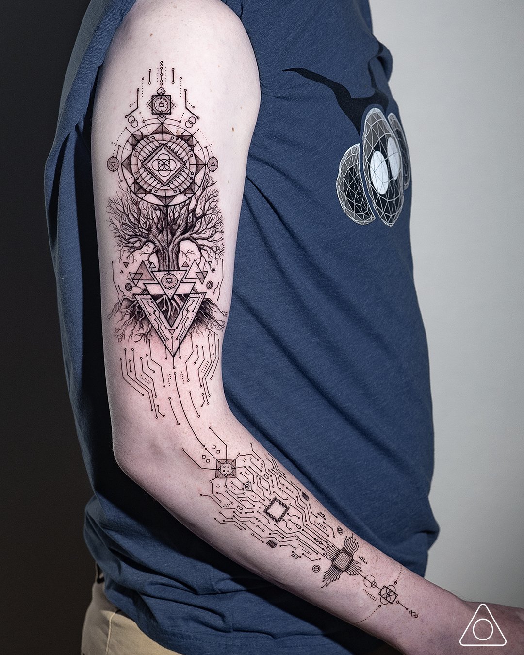 Transcendence Tattoo Art: A Tech-Inspired Fusion by Los Angeles Tattoo Artist — 1MM Tattoo Studio