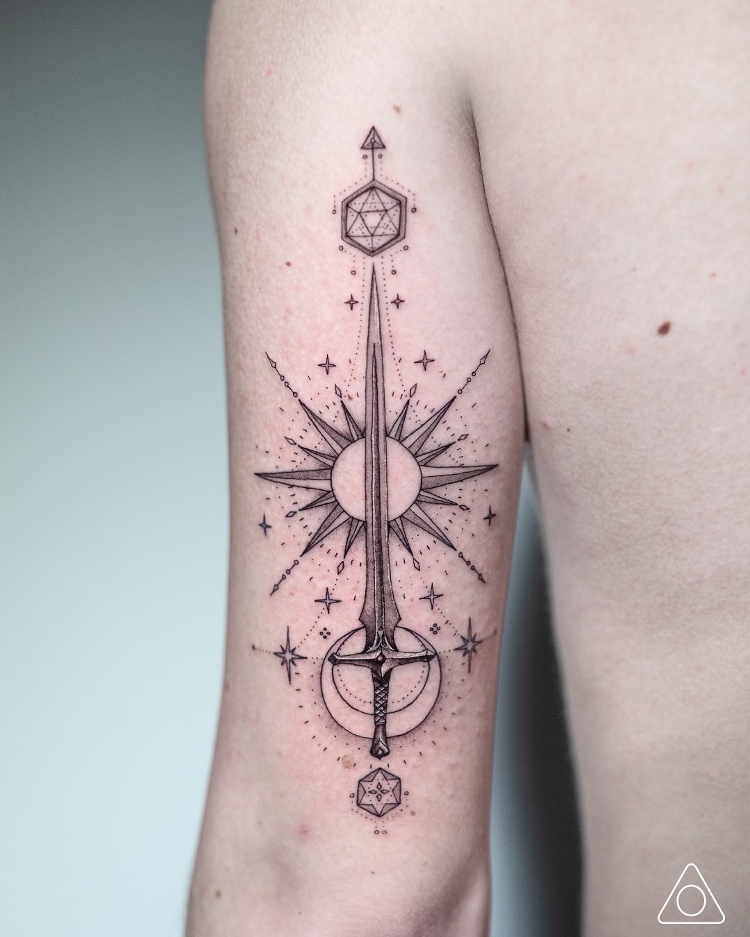 Ornamental celestial tattoo by Stella Tx  Tattoogridnet