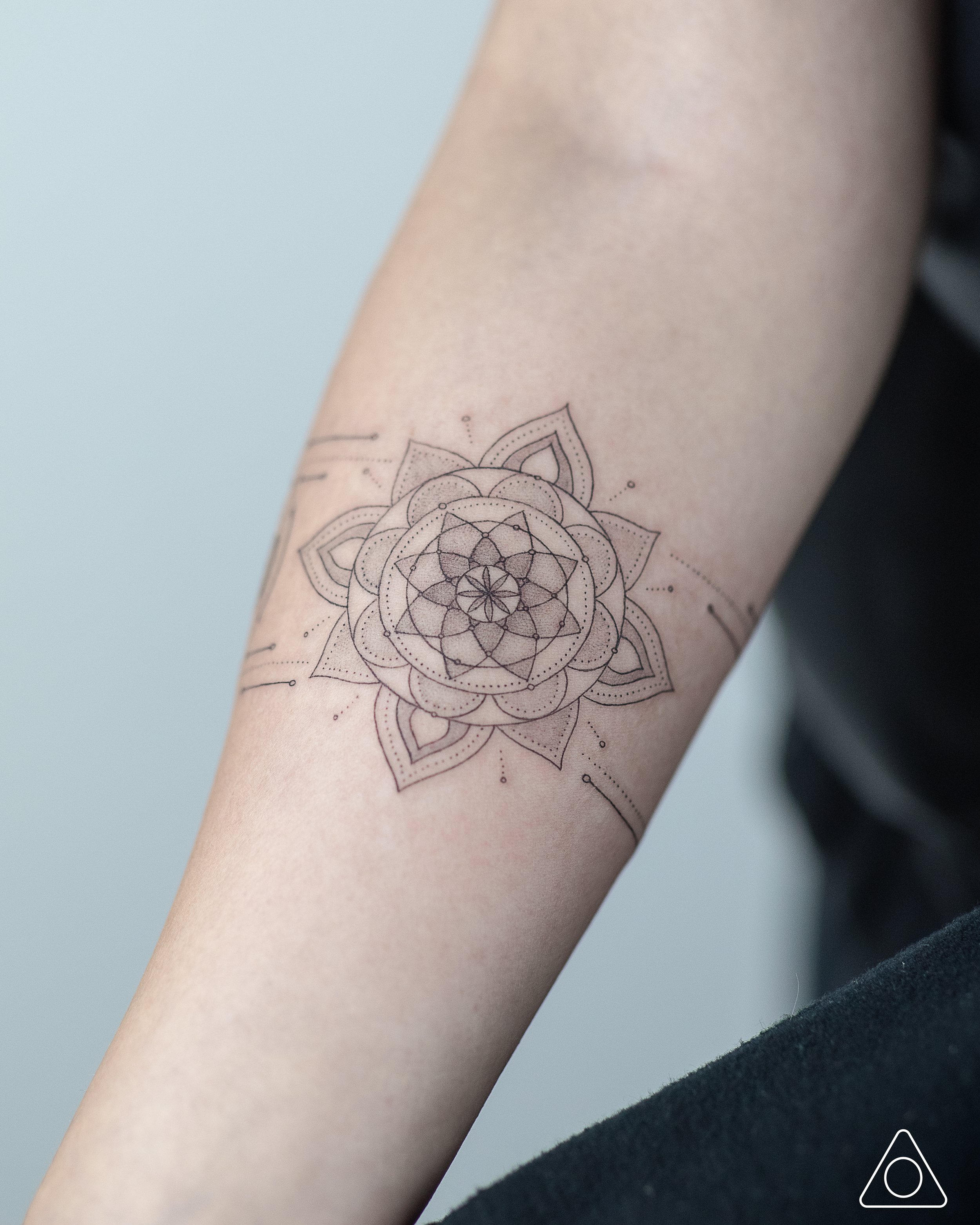 Cosmic landscape armband tattoo - Tattoogrid.net
