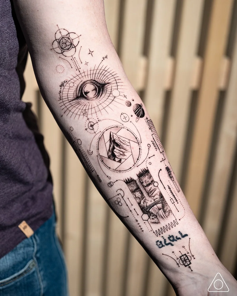 Mama Galactic Tattoo – A Cosmic Tribute to Motherhood by a Los Angeles ...
