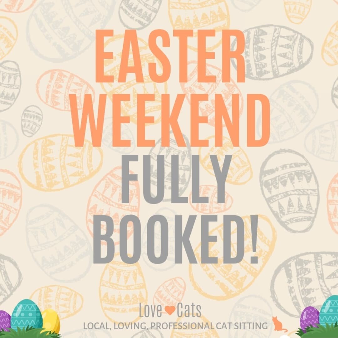 Thank you! 😊🧡 We are pretty much fully booked for Easter bank holiday weekend now! Any last-minute requests, shout ASAP. V limited availability with the team. #happymonday 

~~~~~~~~
Award winning Love Cats Croydon is your local, loving, profession