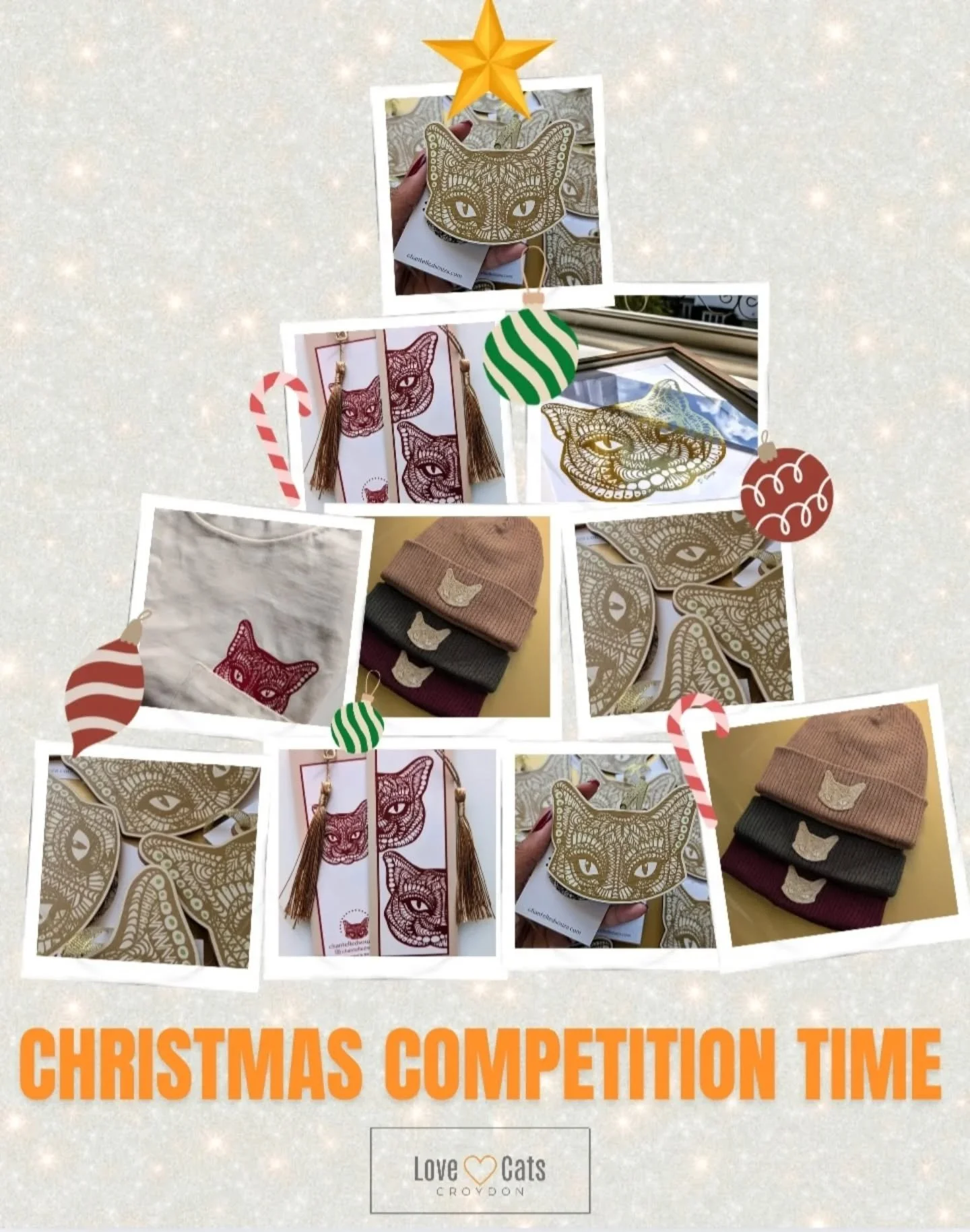🔔10 DAYS TIL CHRISTMAS 🔔 so the countdown really starts today and to celebrate we have been lucky enough to team up with the super talented, beautiful, shining star herself @chantelledsouza to give away not 1, but 2 stunning kitty cat decorations! 