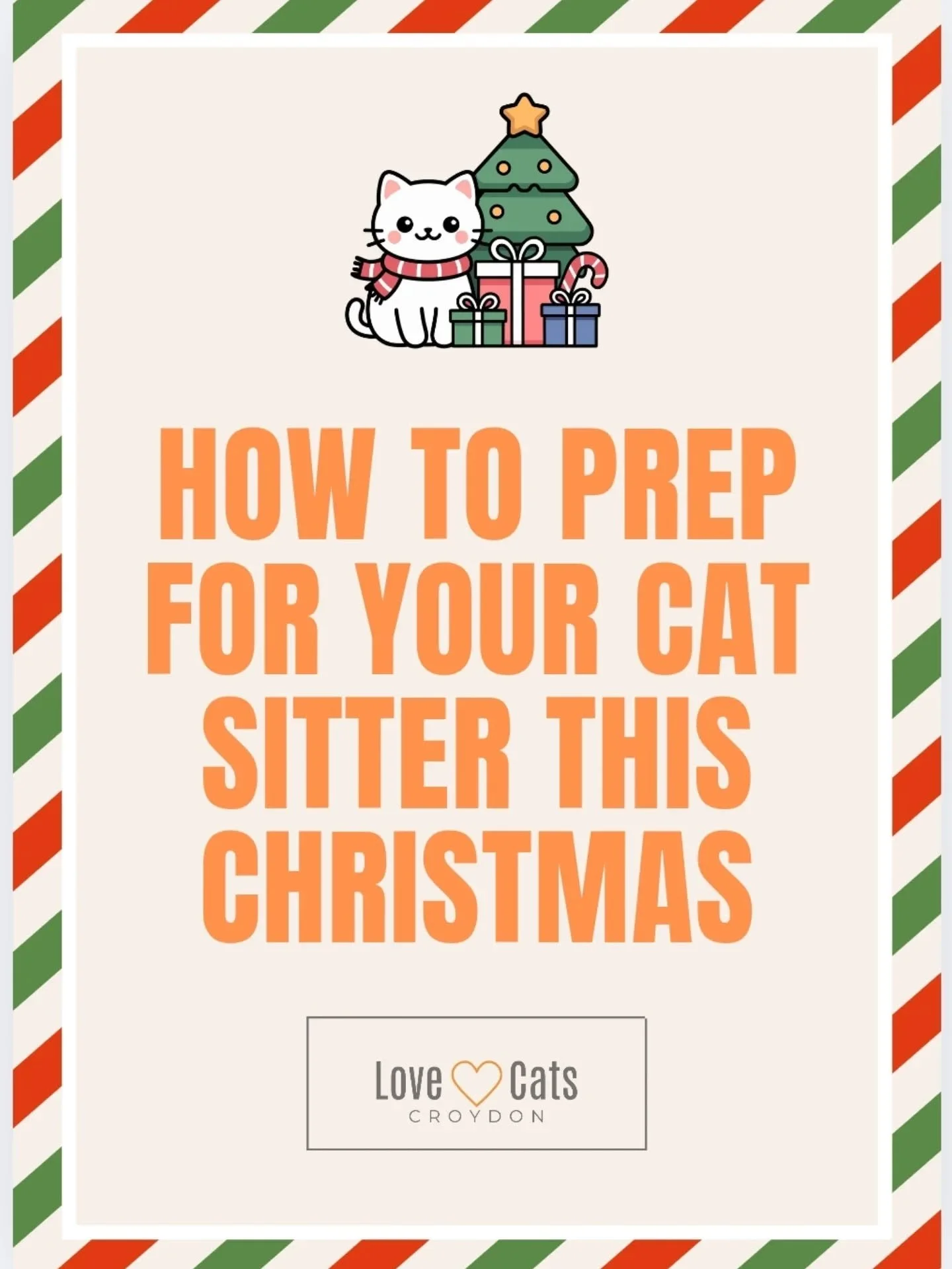 Some handy questions to ask yourself before you head off on Christmas holidays! As usual, we always ask you make sure there's enough of everything for your cat(s) and to make 100% SURE your cat sitter has the right instructions re meds, keys and your