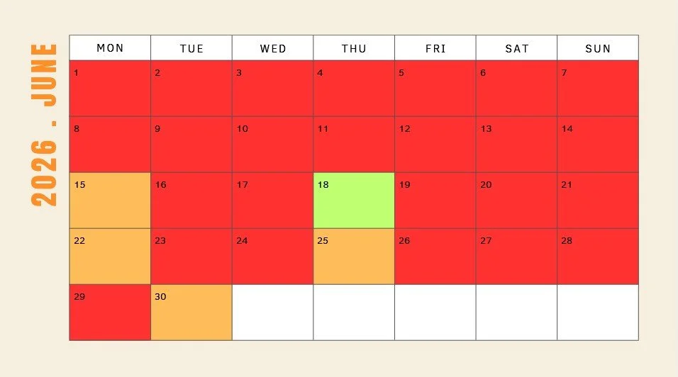 Love Cats Croydon cat sitter availability calendar June 2026