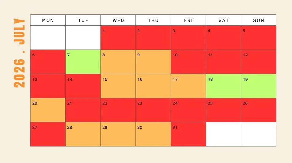 Love Cats Croydon cat sitter availability calendar July 2026