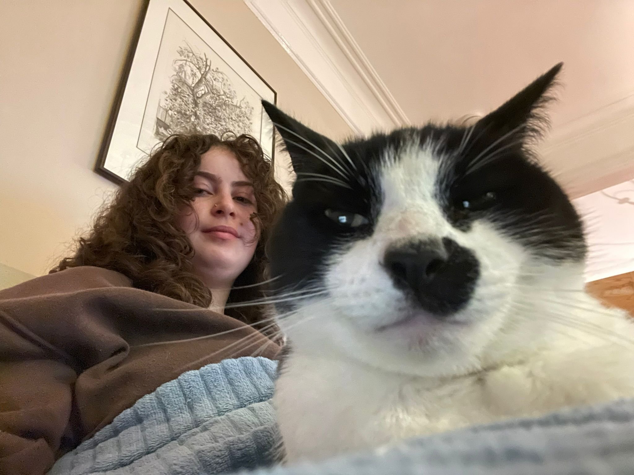 Cat sitter Esther