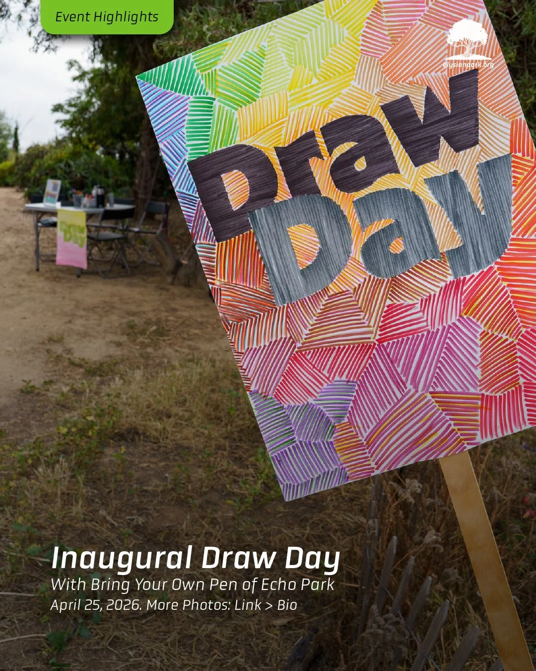 &mdash;&mdash;> Our inaugural Draw Day was a huge success! We had a variety of participants including fans of Bring Your Own Pen, Elysian followers, and neighbors and families who knew nothing about it but were hiking past and wanted to participat