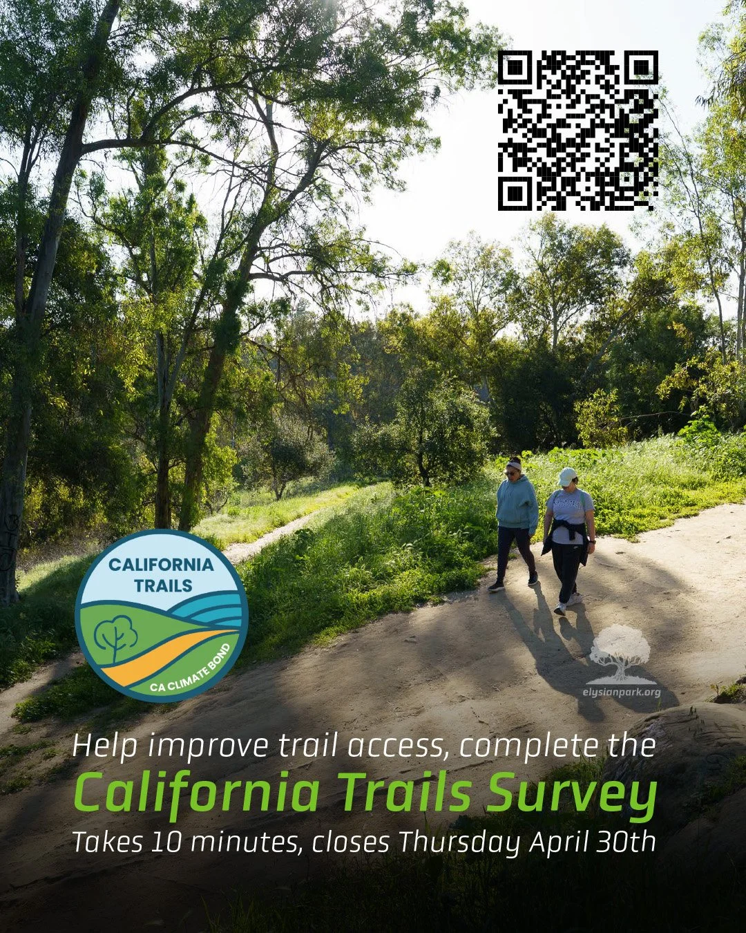 &mdash;&mdash;> Help determine future funding for California&rsquo;s trails!

Take the 10 minute survey at: myinput.com/californiatrailssurvey (Link is also in Bio.)

&ldquo;California is launching a statewide effort to improve access to recreatio