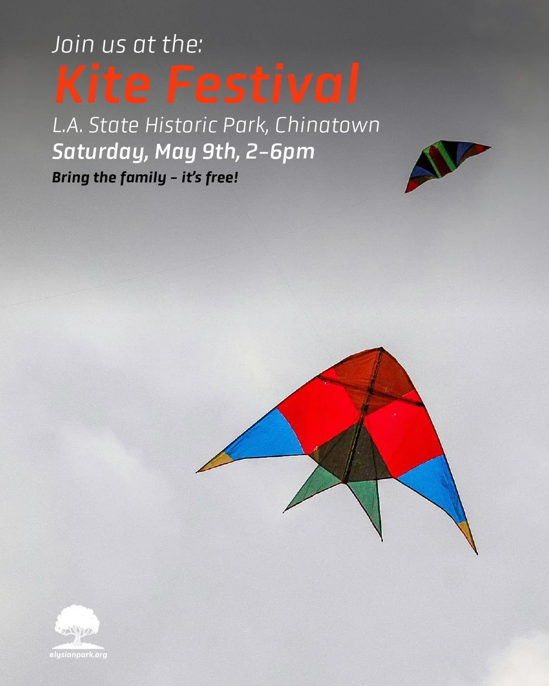 &mdash;&mdash;> Tomorrow is the Annual Kite Festival in Chinatown&rsquo;s Los Angeles State Historic Park.

From @clockshopla :

WHY A KITE FESTIVAL?

A few years ago, a developer proposed building a private gondola over LA State Historic Park &md