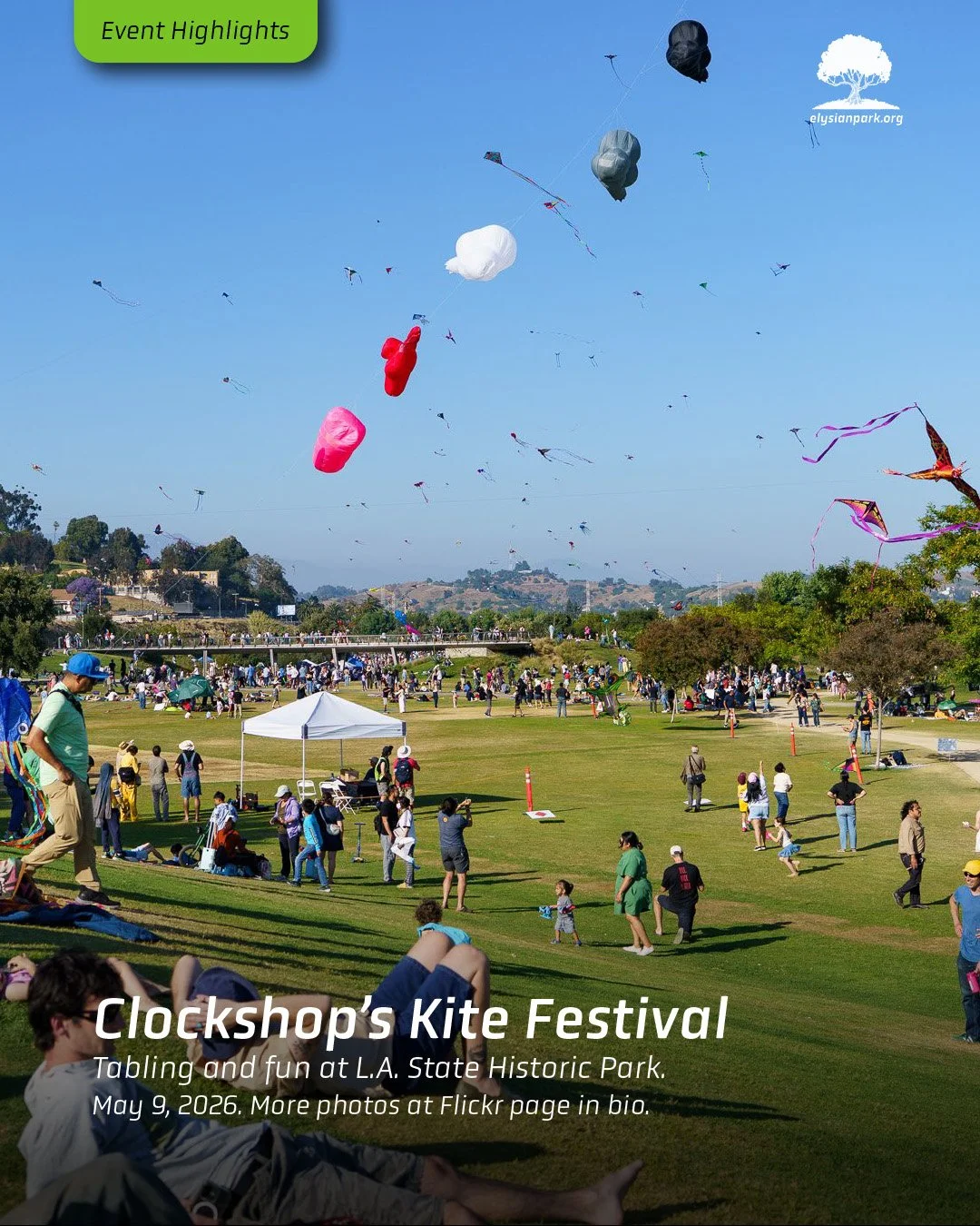 &mdash;&mdash;> Fly Kites Not Gondolas! That's why Clockshop hosts this free, fun, family event every year - to protest the proposed gondola to Dodger Stadium. We, along with other community organizations, discussed this and more at our table set-