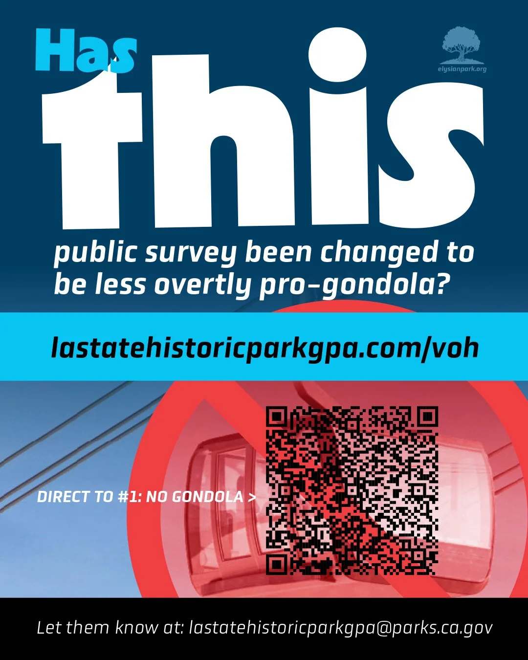 &mdash;&mdash;> @castateparks has reopened the Gondola Survey until June 5th, 2026.

This is a clear example of a "boondoggle" in every sense. The most obvious issue is the lack of a mechanism to prevent multiple submissions! Try for you
