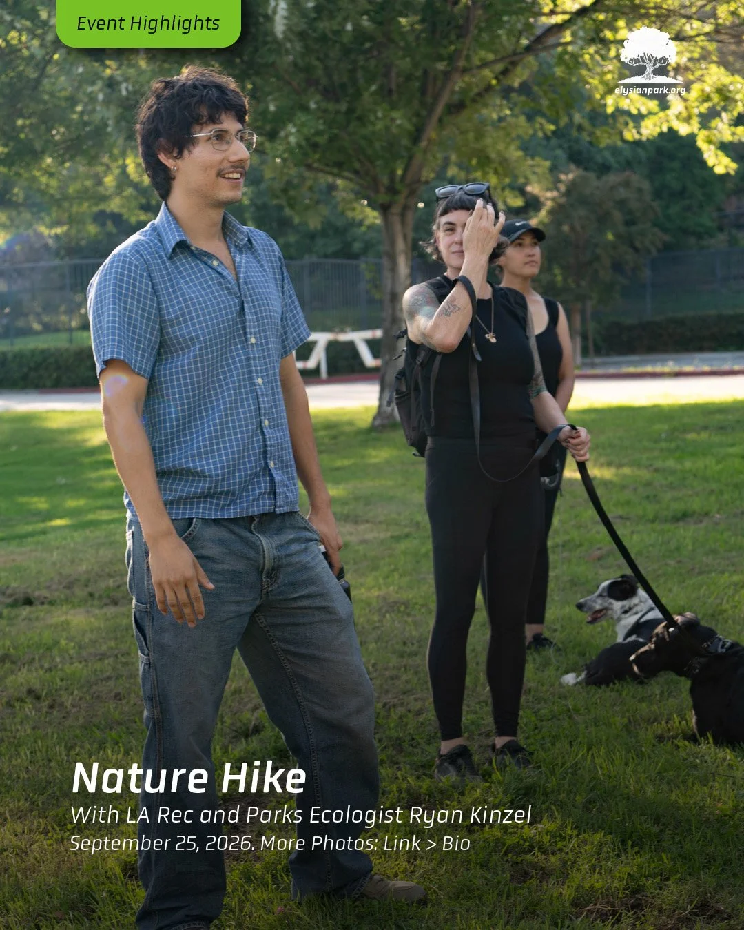 &mdash; Ecologist Ryan Kinzel from @laparksecology and @laparksfoundation was our sunset guide of Elysian Park&rsquo;s West Loop Trail. We toured the Children's Arboretum and made our way up to Burn Scar. After a shortcut around the back, we returned