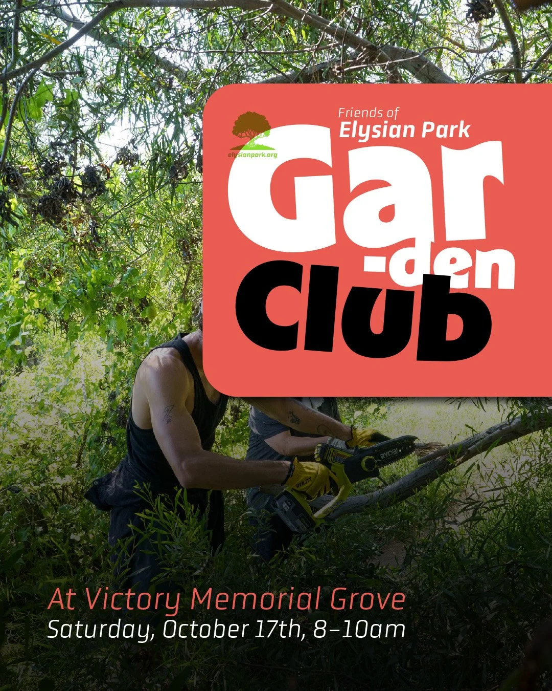&mdash; Come spend a morning gardening in beautiful Elysian Park. We'll be helping to maintain the beloved space at Marian Harlow Grove: weeding, watering, brush clearance, hardscape maintenance, anything we can do to prep for the rainy season.

Volu