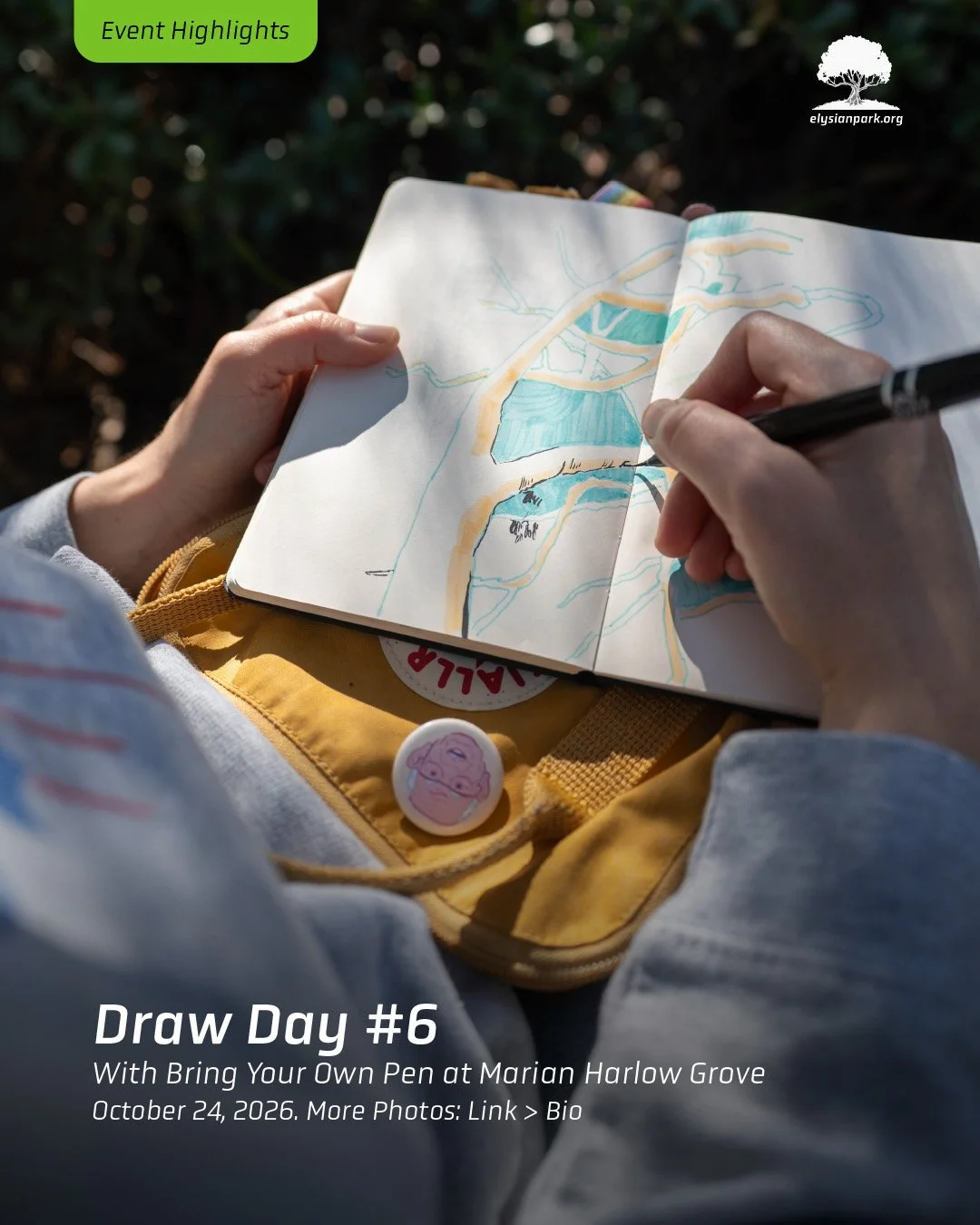 &mdash; Huge turnout for Draw Day Number 6! 

Perfect weather; familiar and new faces; kids and pups; snacks and a delicious potluck contribution from Ai. A splendid morning in the park. (More photos at our Flickr page, link in bio.)

November's Draw
