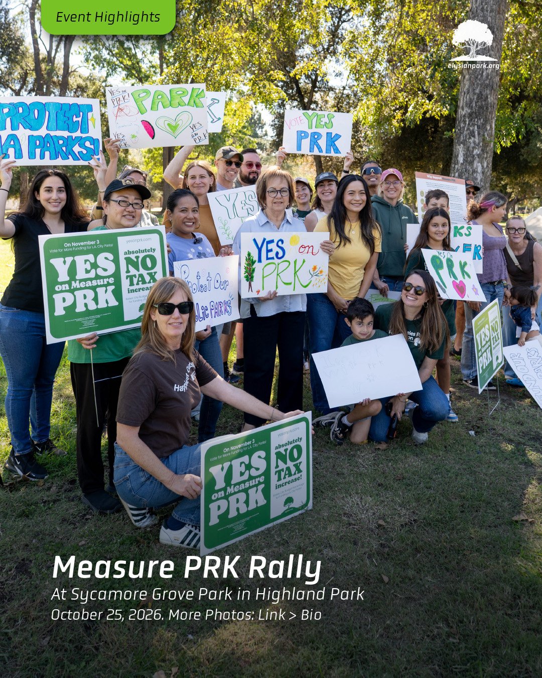 &mdash; Today, the Trust for Public Land and LA Parks Foundation hosted a kids&rsquo; and parents&rsquo; rally at Sycamore Grove Park in Highland Park. 

Special guest speakers L.A. City Councilmember Ysabel Jurado and State Assemblymember Jessica Ca