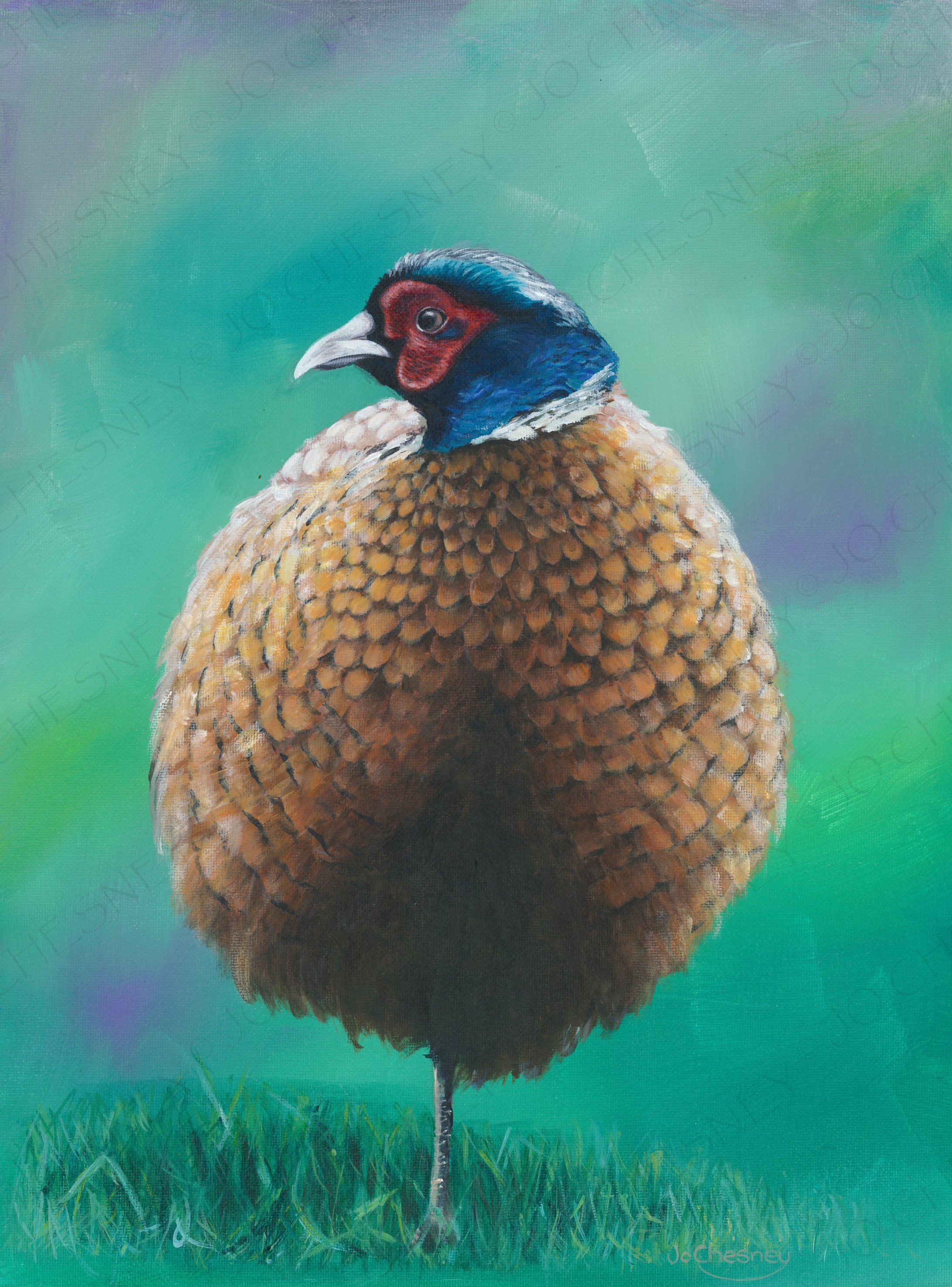 Resting. Original painting for sale 32 x 42 cm including frame @ £195 plus p&p. Prints & cards available to order