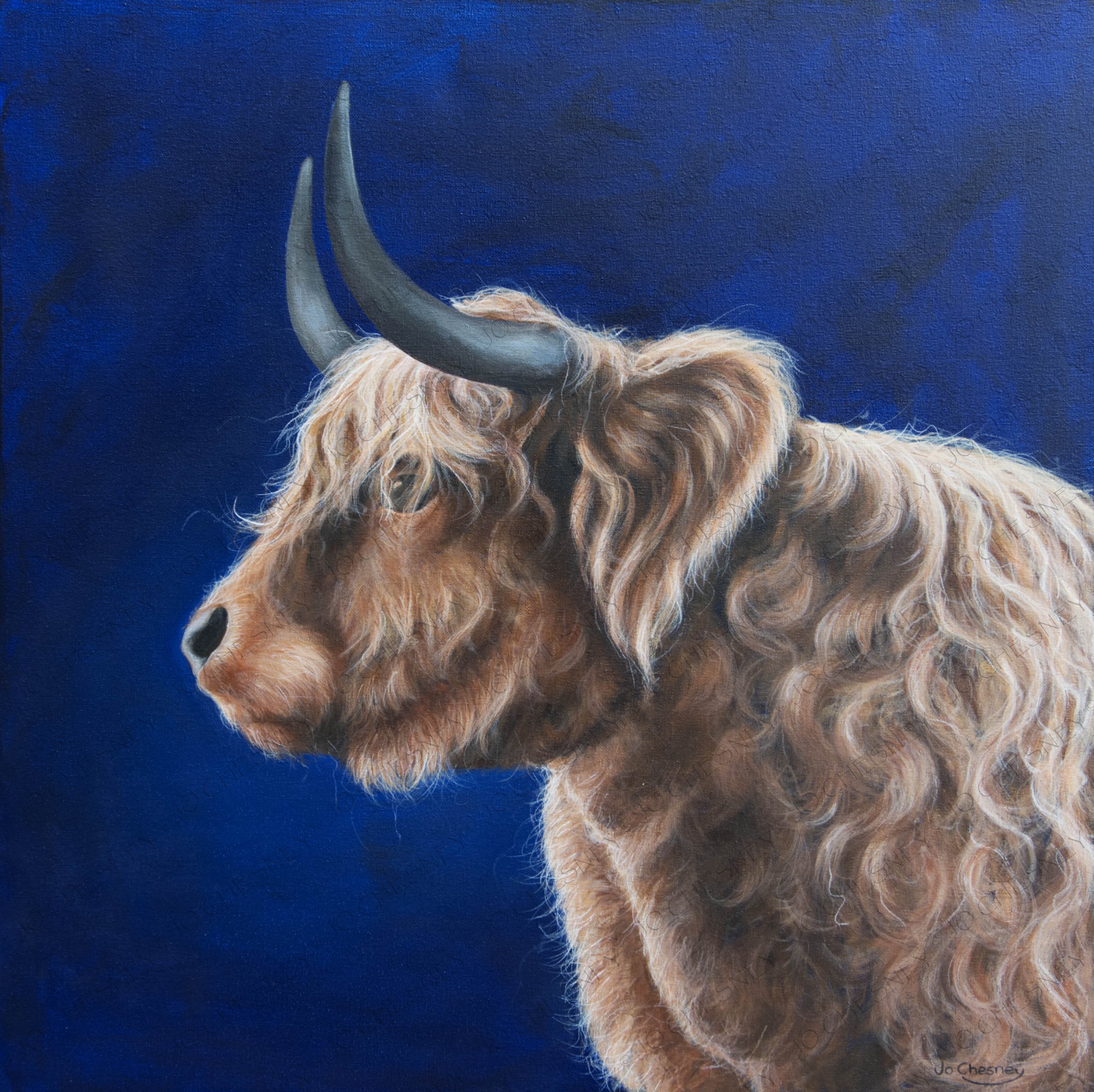 Buttercup 2 Original Painting for sale 66 x 66cm including frame @ £400 plus p&p. Prints & cards available to order
