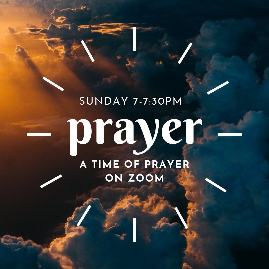 Tonight! We are going to be doing a Prayer Night on ZOOM instead of meeting in person. 
It will still be from 7pm-7:30pm. The zoom link is below. We are excited for this time to come together and spend time in prayer with the Lord. It is going to be 