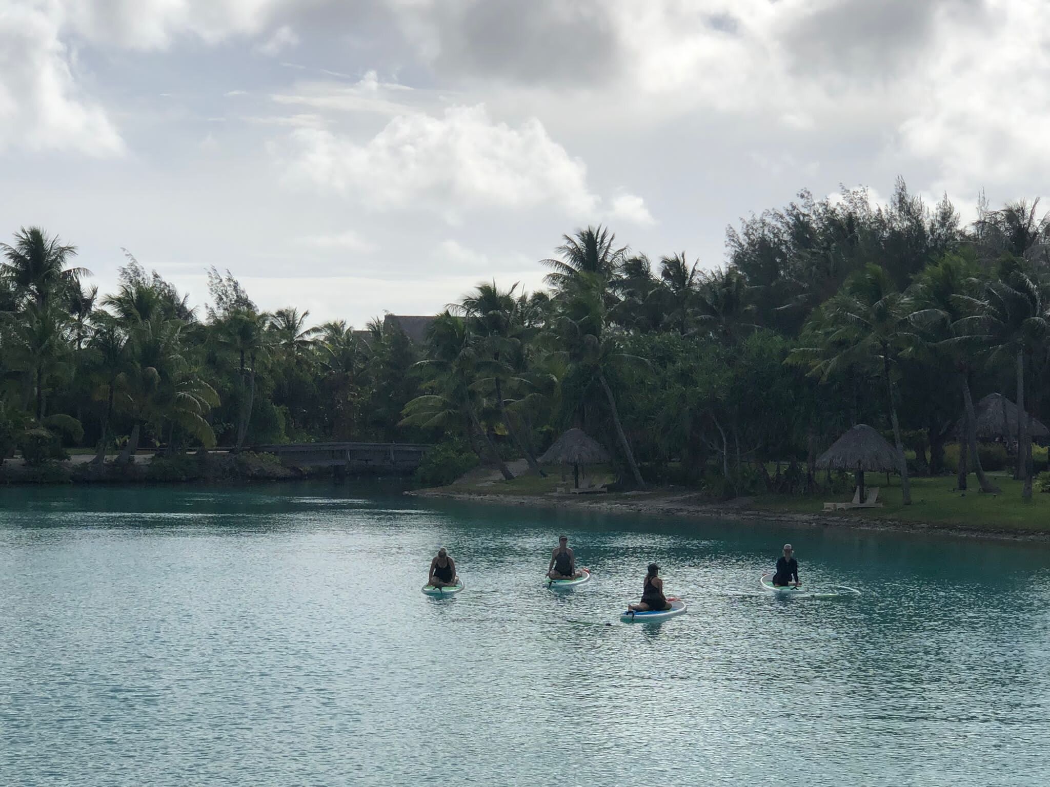 Four Seasons Bora Bora  paddleboard yoga  (Copy)