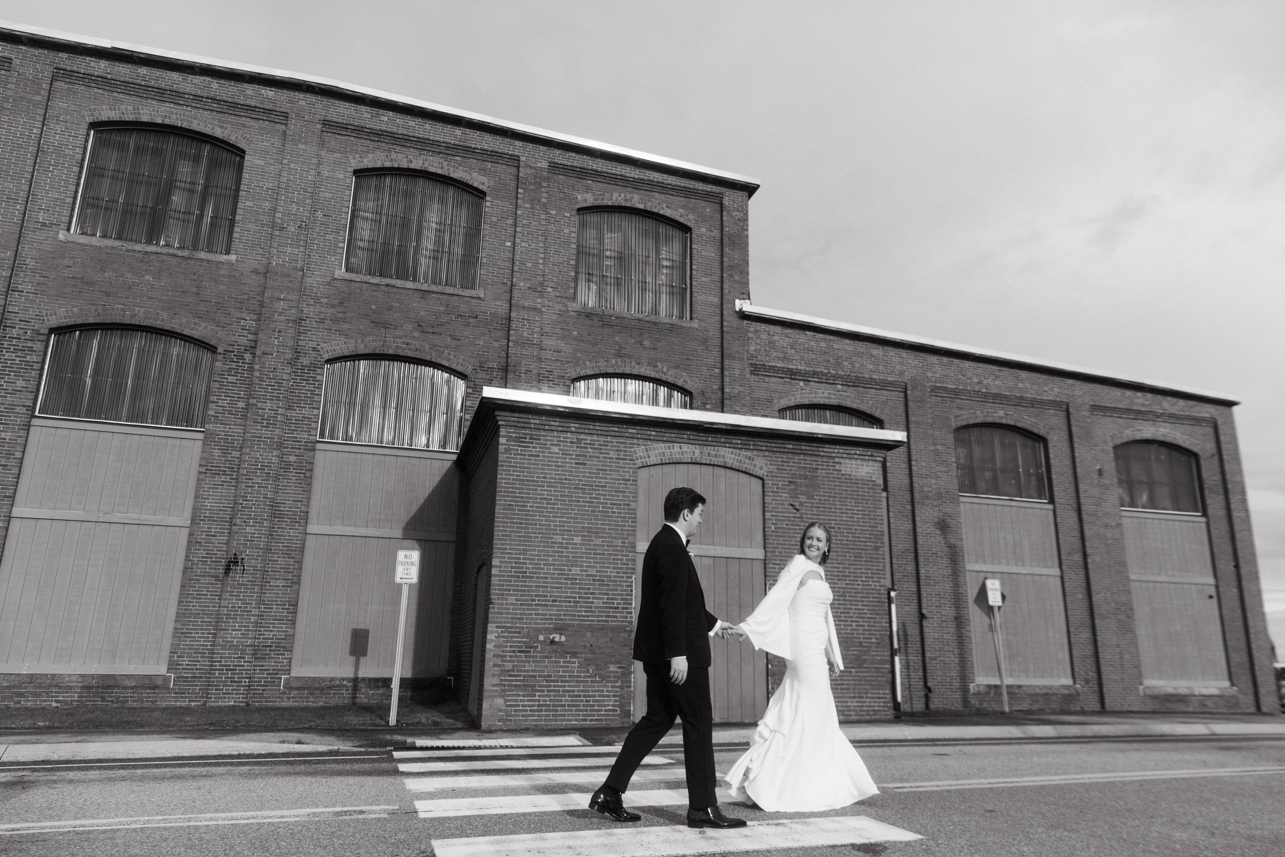 Off they go. ✨🤍

Venue: @eventsatthompsonspoint- Brick South 
Photography: @emilydelamater
Catering, Planning &amp; Coordination: @blacktiecateringandevents 

#wedding #wed #pinterest #weddingphotography #weddingdress