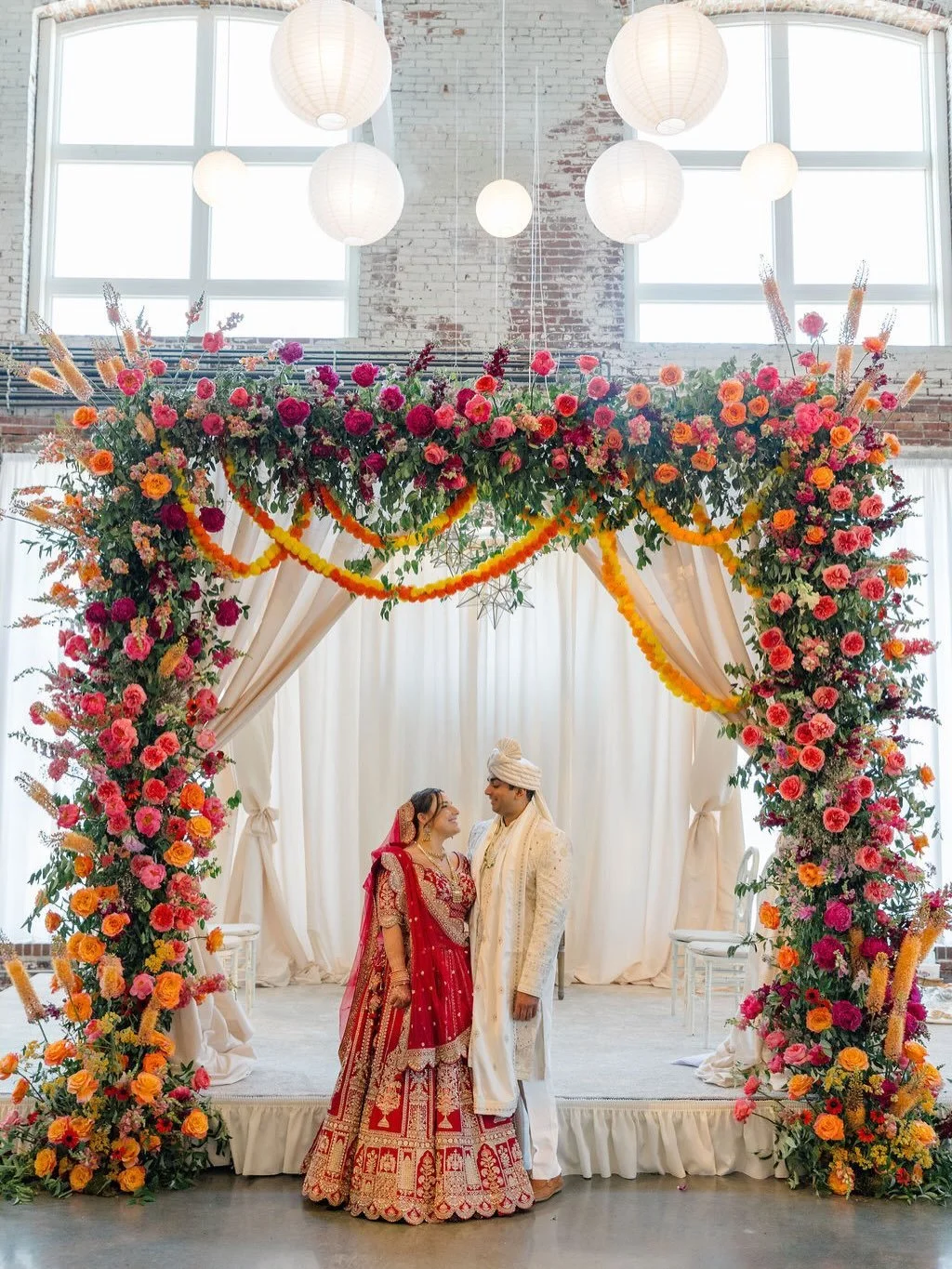 Madelene &amp; Krutin&rsquo;s celebration was truly beautiful, with every moment brought to life through meaningful traditions, thoughtful details, and an abundance of stunning blooms. 🧡🌸✨

Event Planning &amp; Design: @lanitoscanodesign 
Venue: @e