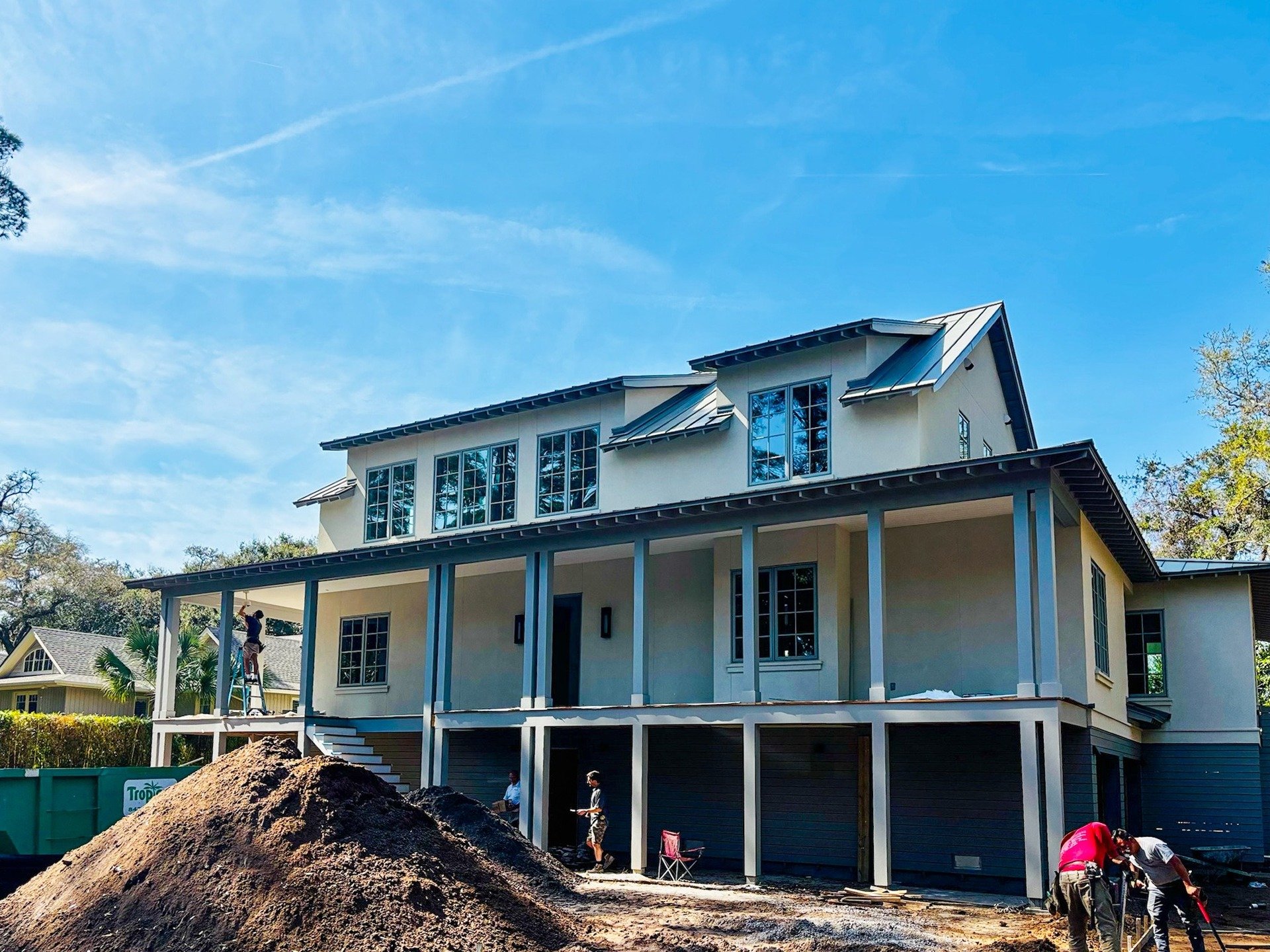 Intended as a dual family vacation residence, this Hilton Head Island home is our modern take on a classic Low Country home. What is this classic facade hiding on the other side? 
.
.
#phenotypearchitects #lowcountrymodern #design #hiltonheadisland #