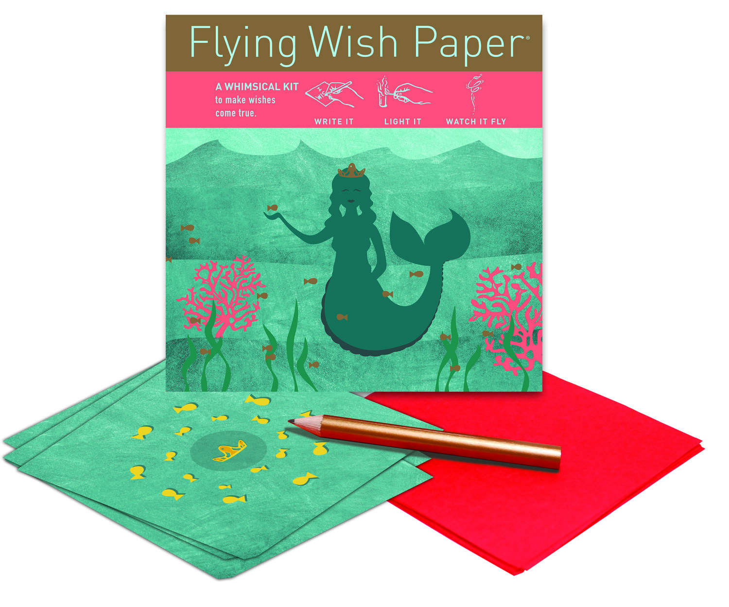 Mermaid Flying Wish Paper Mini Kit — Phoenix Revolution Press