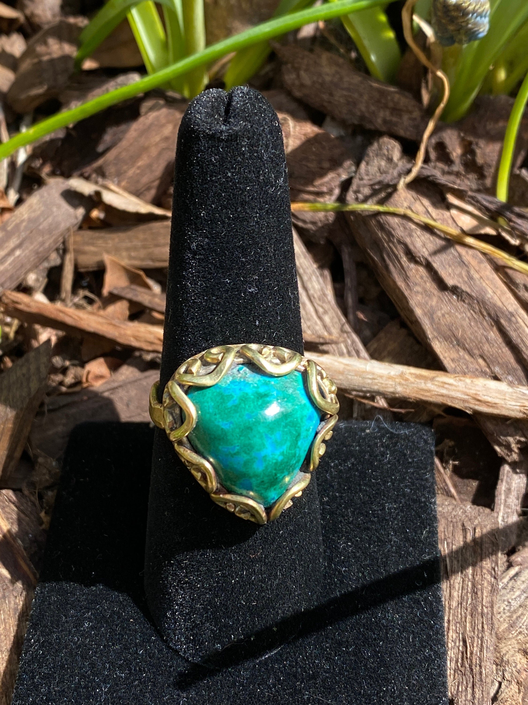 Handmade Ring by Qory in Peru in the Sacred Valley. Made with Brass with Peruvian