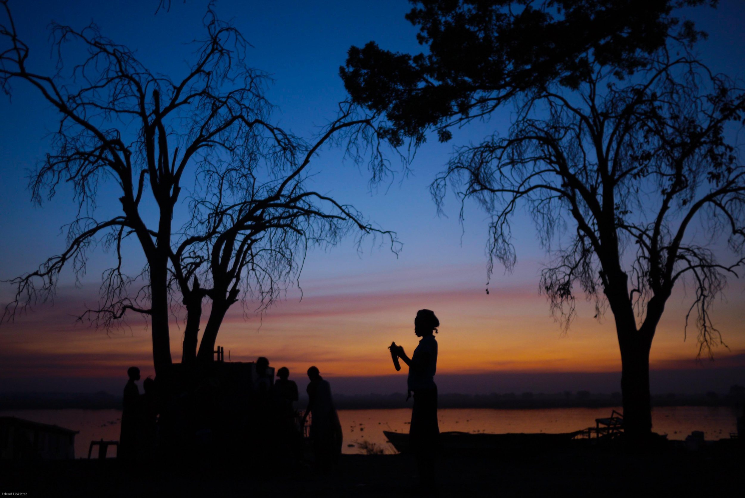 Sunset on the Nile, Malakal, 2011