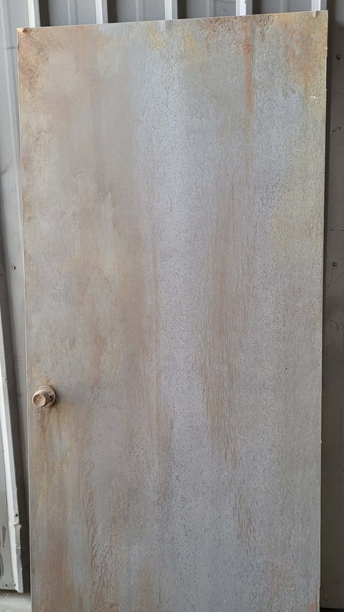 Concrete Stain Slab Door