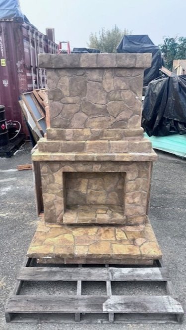 Stone Fireplace