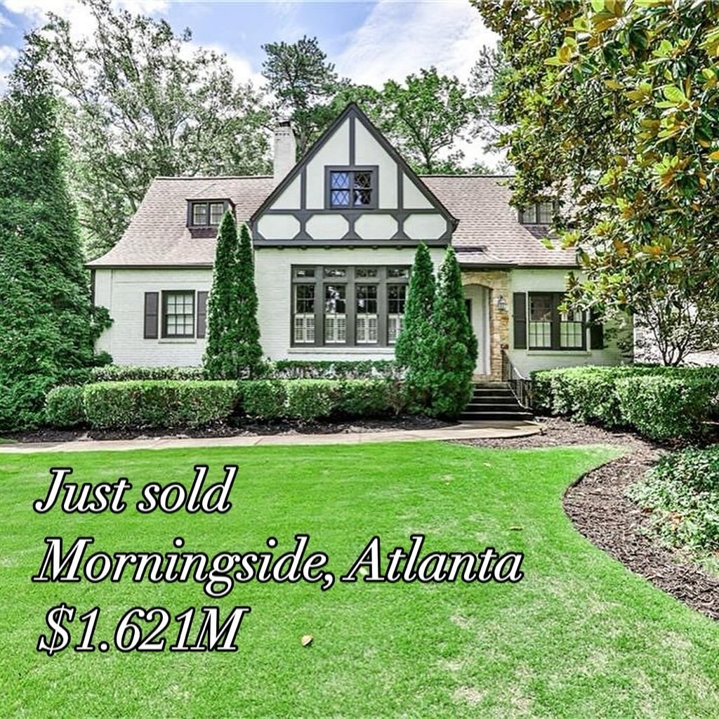 Thrilled for my clients as they landed a stunning Tudor-style home in Morningside. Home features a turf yard, porch with fire place and even a basketball court!