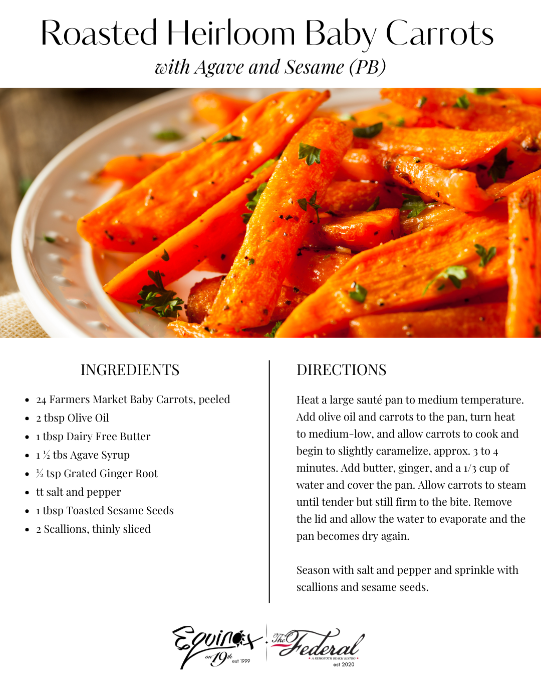 Roasted Heirloom Baby Carrots