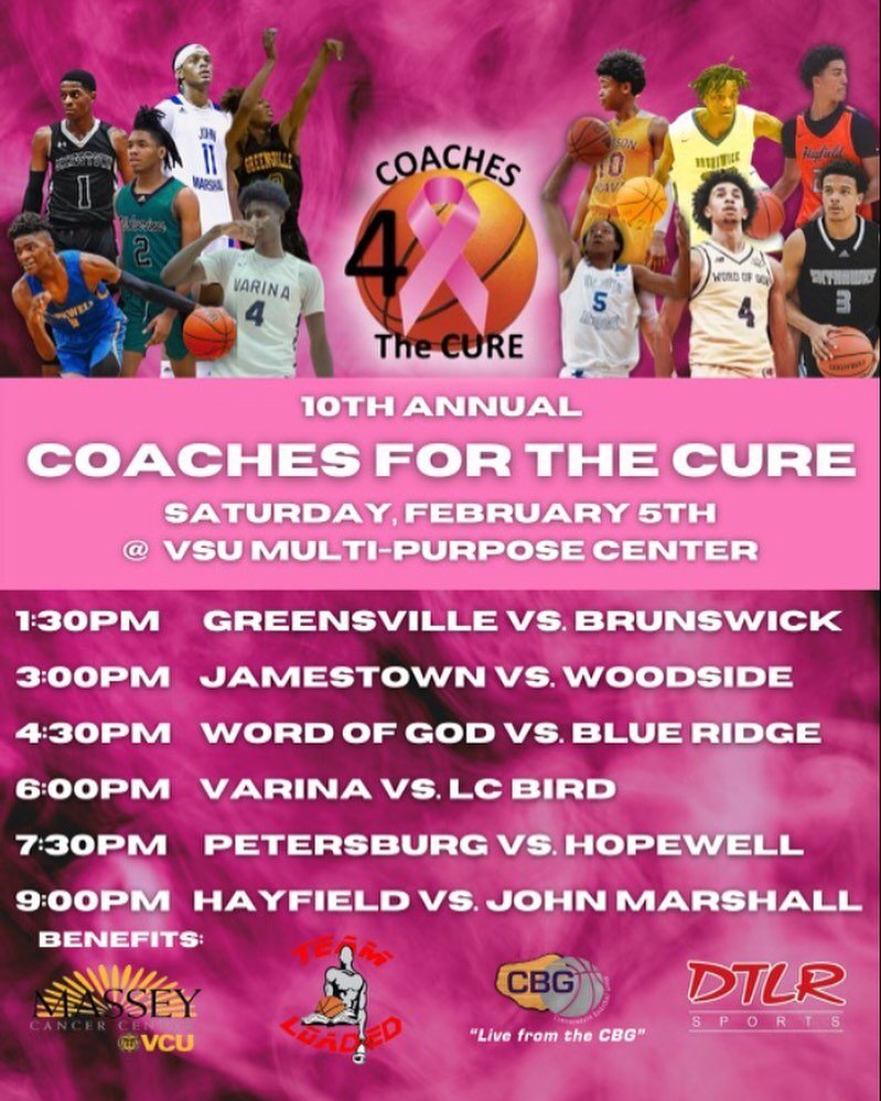 10th Annual Coaches For The Cure Basketball Classic🔥