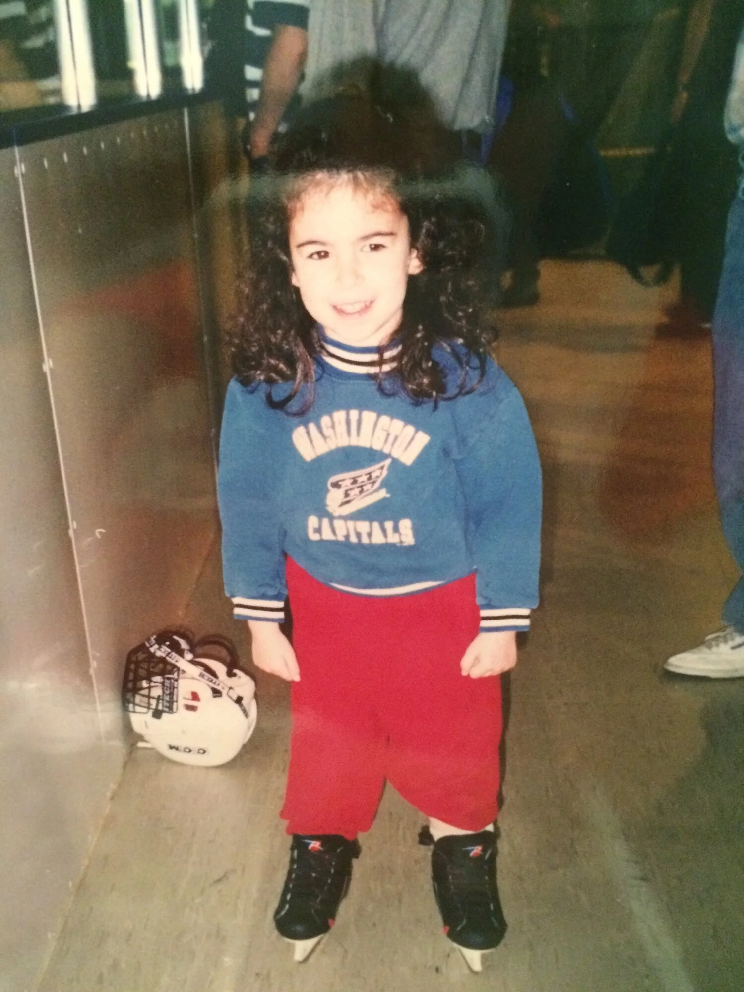 4 year old me at the local rink learning to skate in 2002.