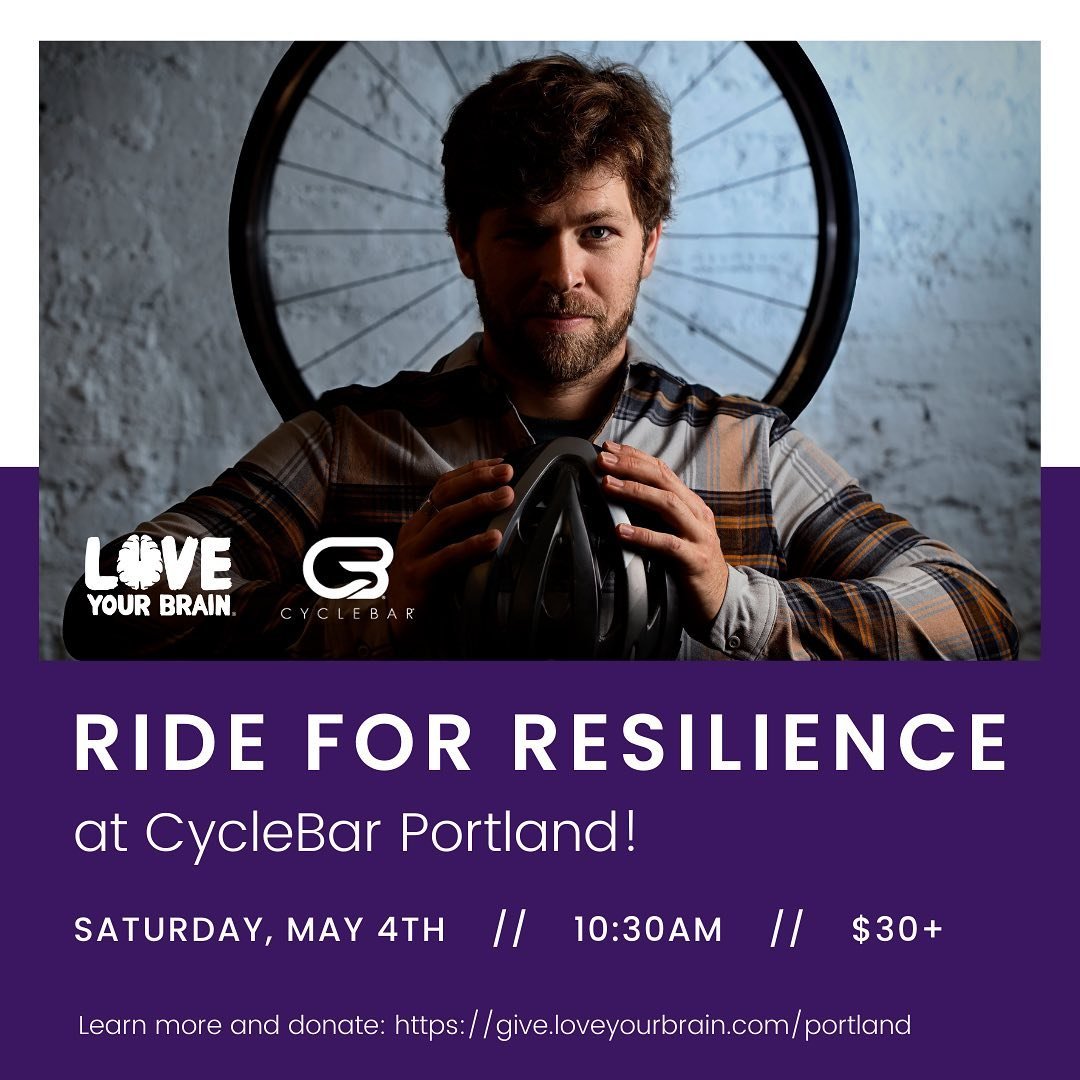 Looking to ride for a meaningful cause? @loveyourbrain and @cyclebarportland are partnering to support the brain injury community with a special CycleGives ride this May! Join us to help those who've been affected by concussion and traumatic brain in