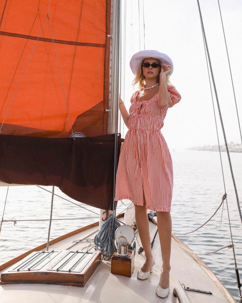 Avery Dress - Nautical Stripes