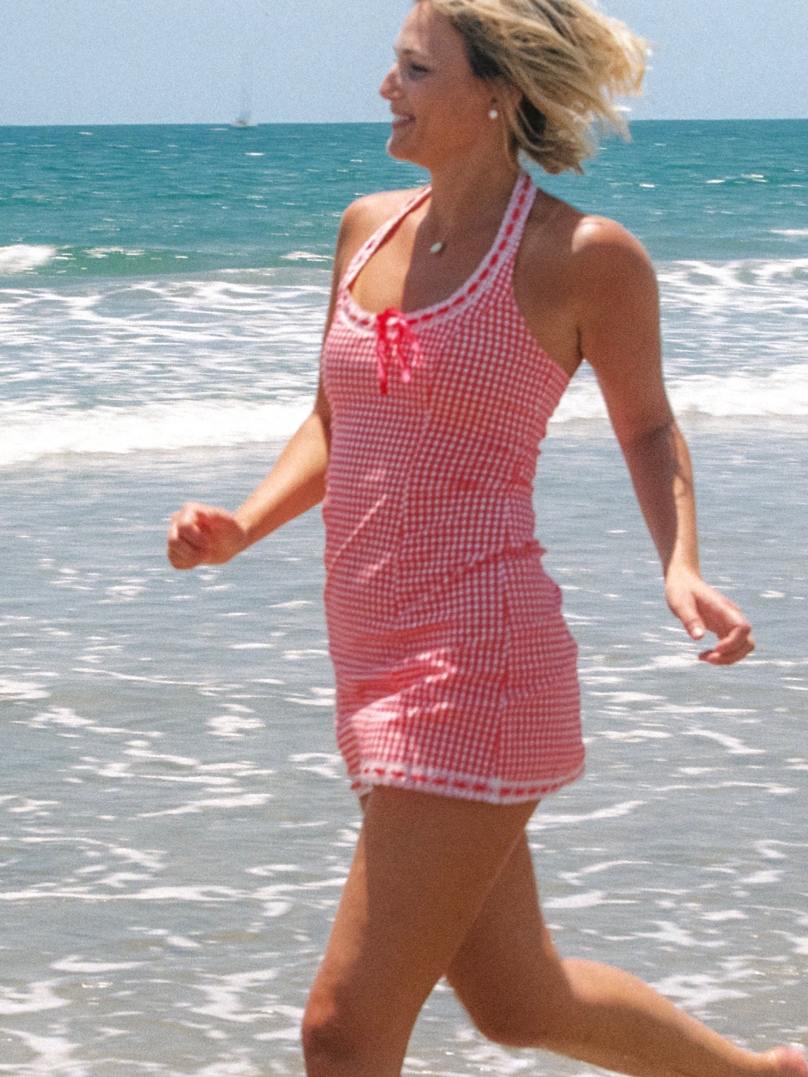 Hadley Dress - Cherry Gingham