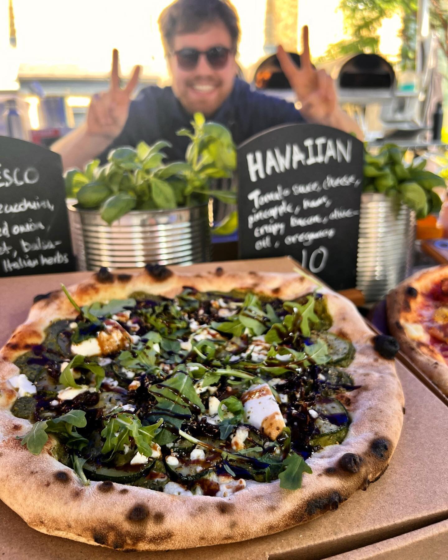 It&rsquo;s Pesto Al Fresco weather folks! We&rsquo;ve made some changes to this in recent weeks, we&rsquo;ve doubled down on the green and added some rocket power 🍃, the balsamic glaze is a must with summer time pizzas so we&rsquo;re smashing that o