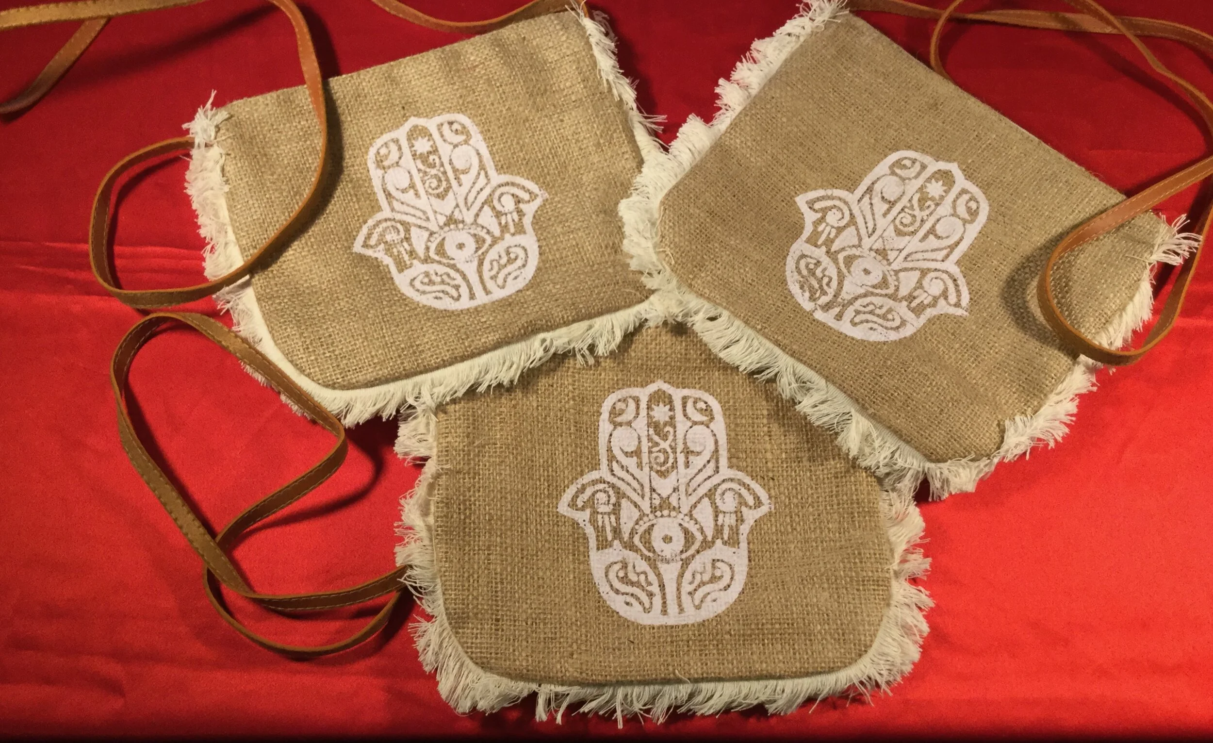 Fringe Bags - Hamsa