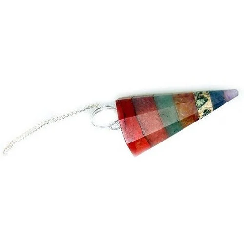 Seven Slice Chakra Style Pendulum.