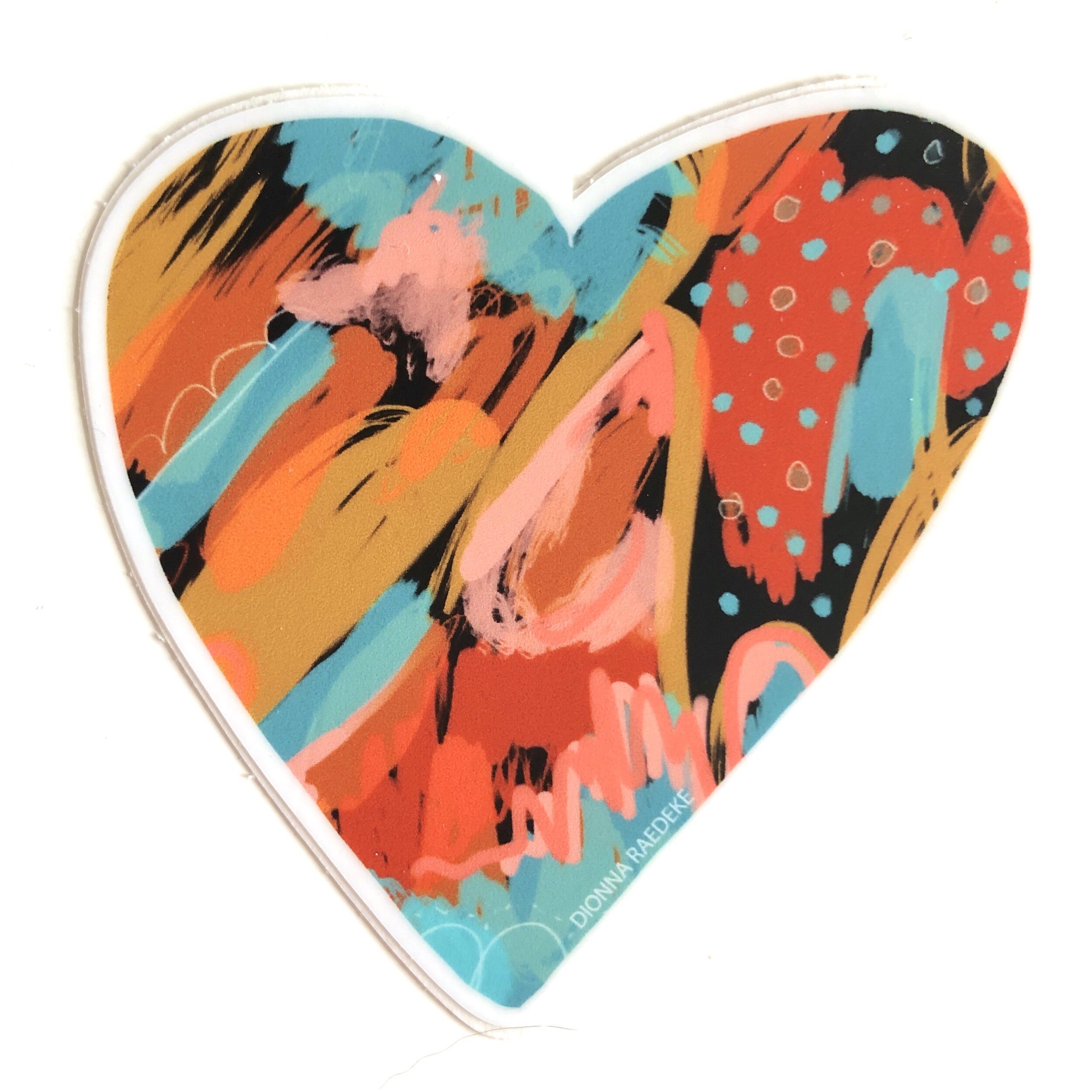 DOTTED HEART Sticker - Last Chance!