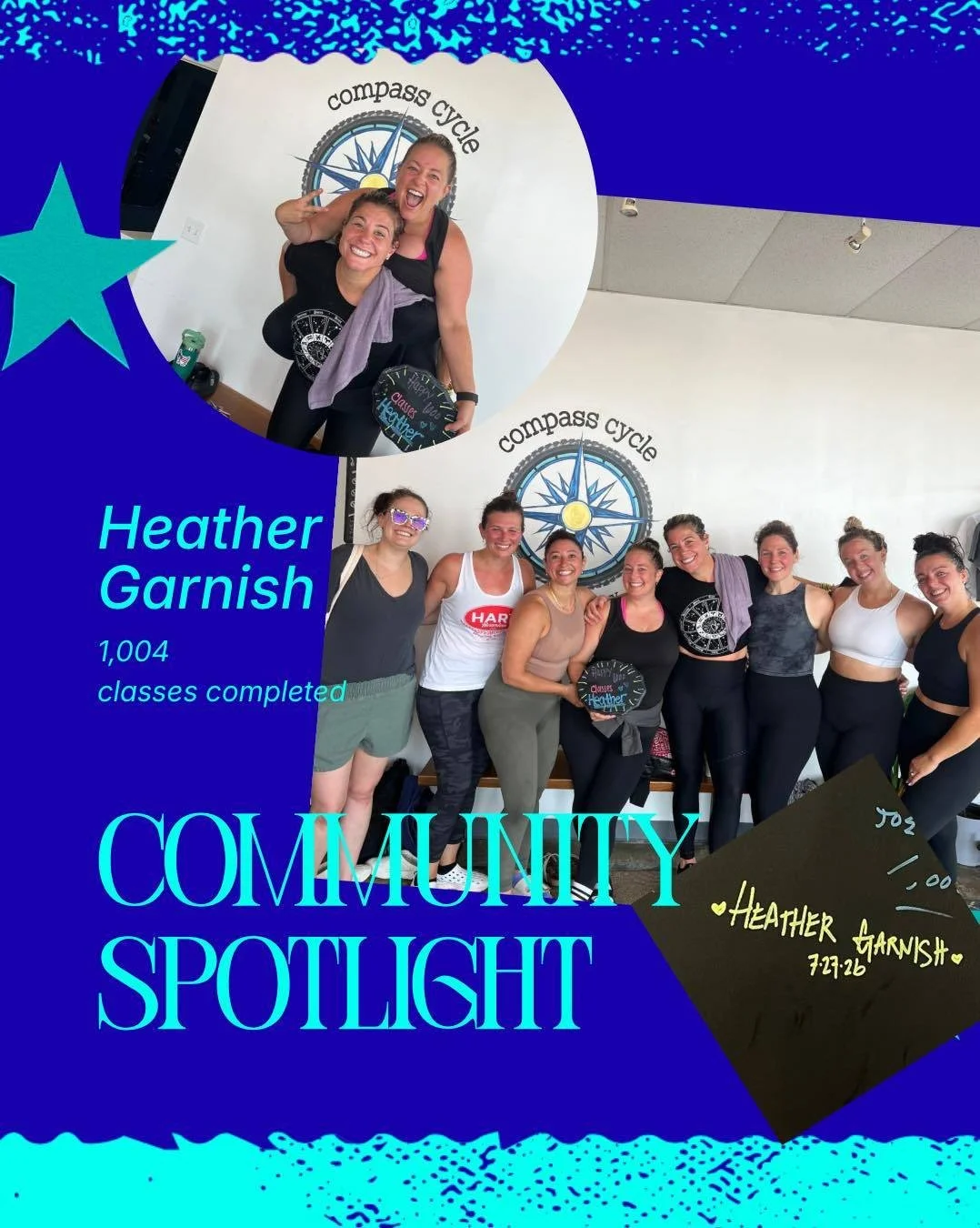 Compass, meet Heather! Queen of woo-hooing + towel whipping her neighbors 🤣
