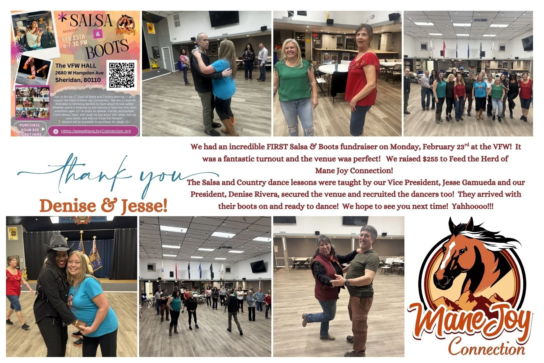 Thank you for supporting Salsa &amp; Boots!