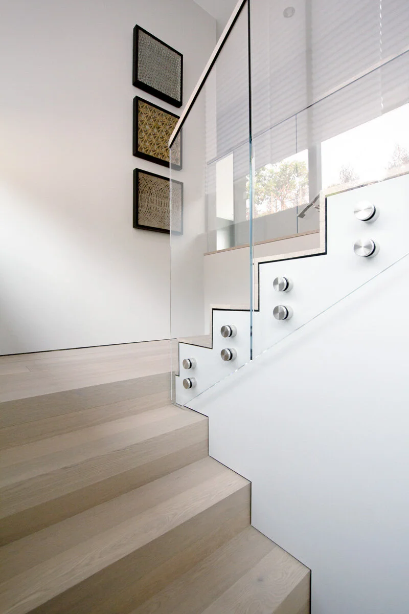 interior glass railing tiburon