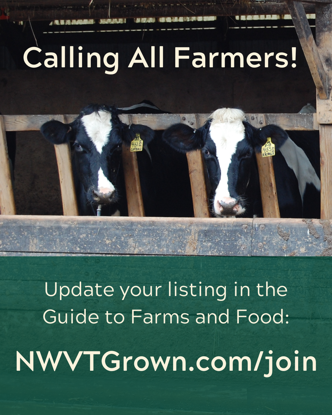 Update your listing for the 2026 Guide to Farms and Food
