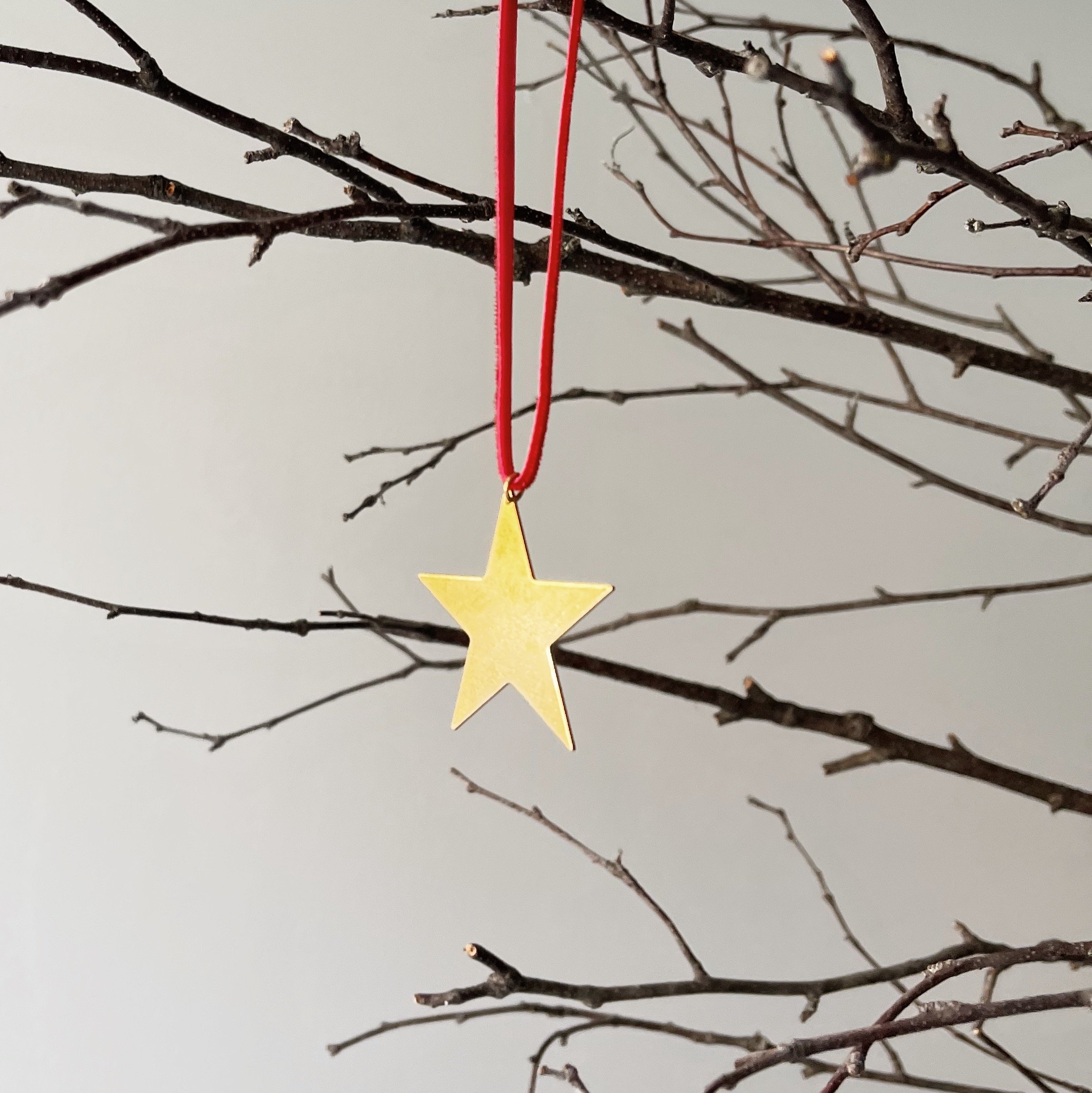 Brass Christmas Star Ornament - $15.00